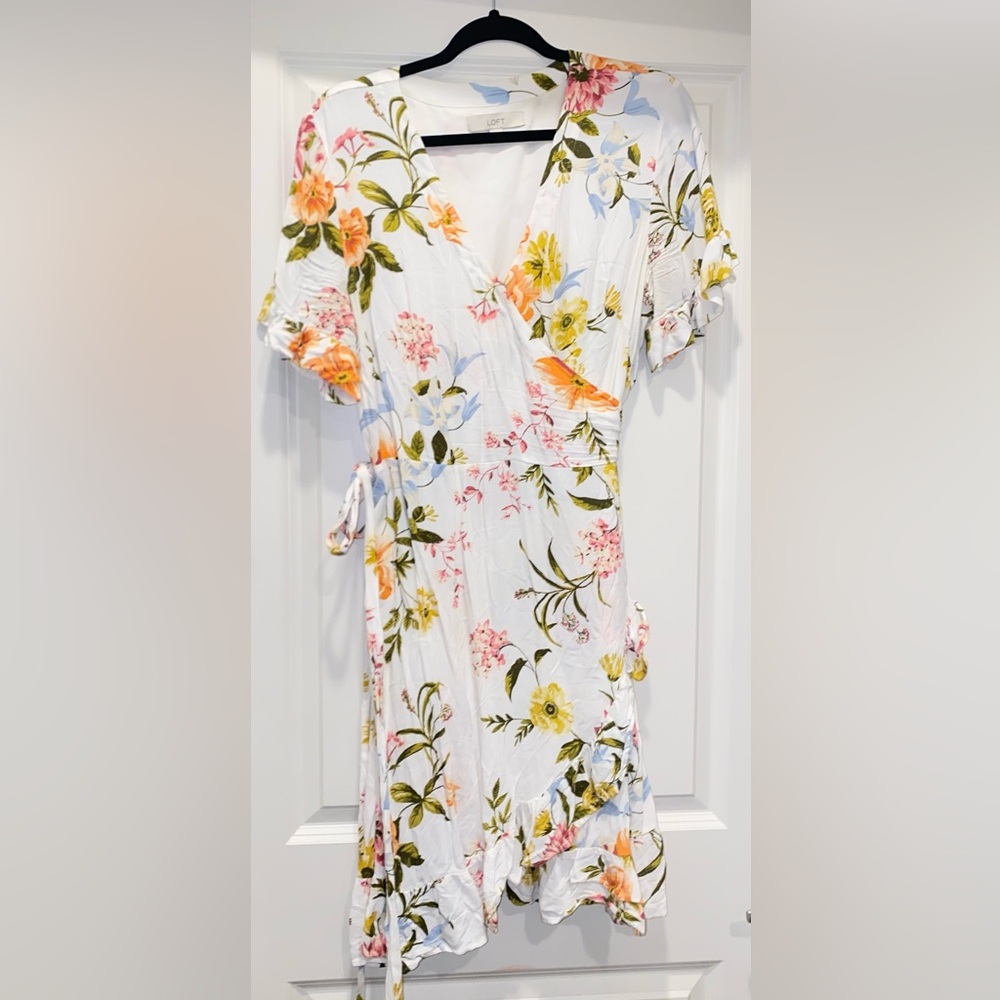 Floral Wrapped Dress | Loft